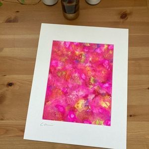 New Original Signed Artwork Alcohol Ink on Paper